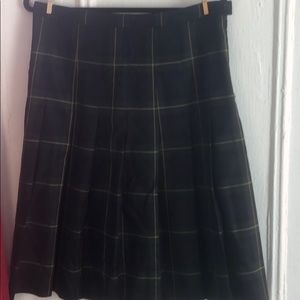 Agnes B plaid skirt
